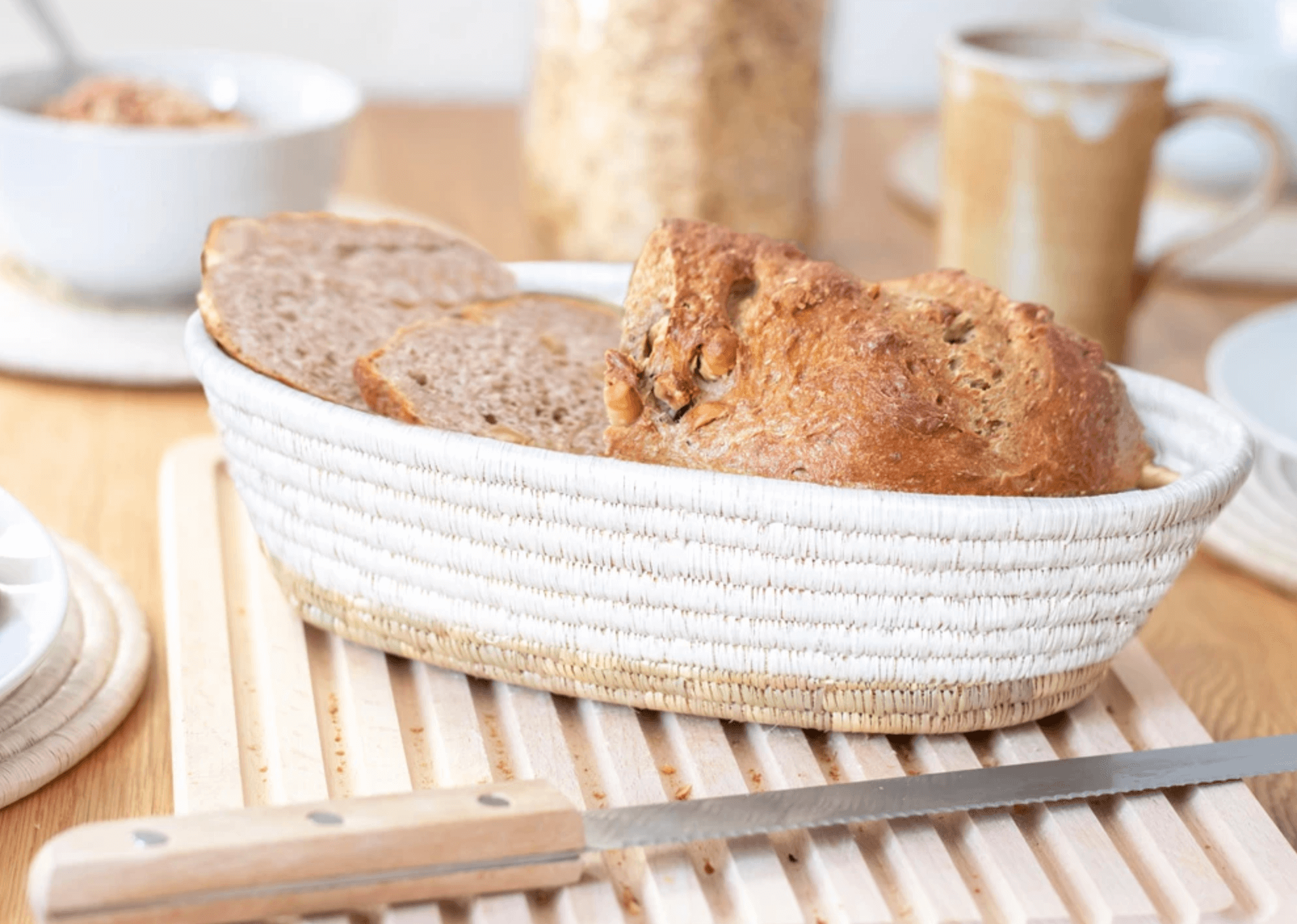 Ethically made African bread basket
