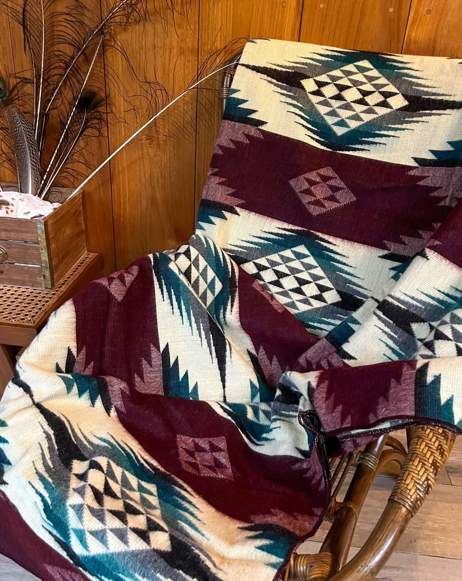 Andean Boho Blanket On Chair