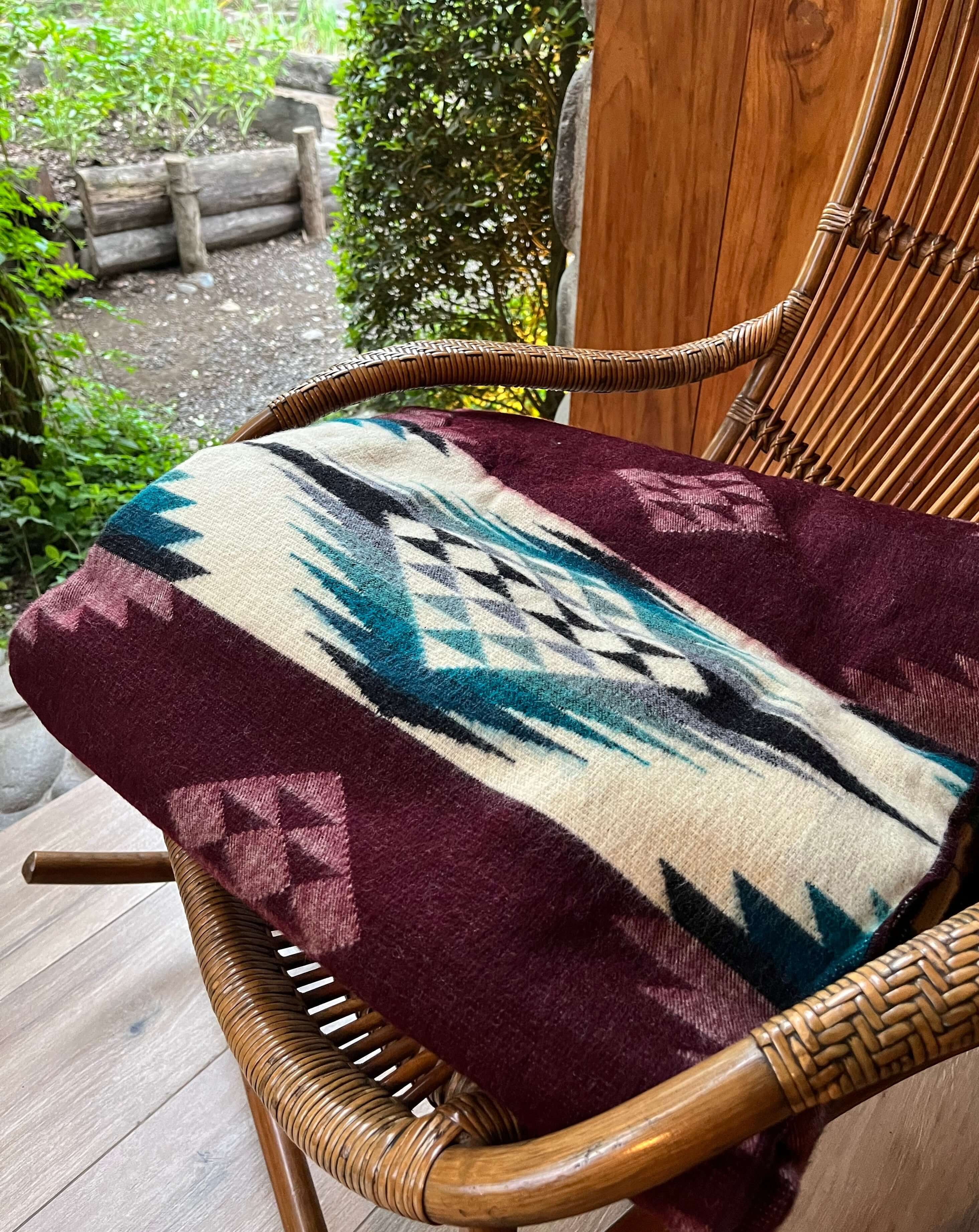 Folded Andean Boho Blanket