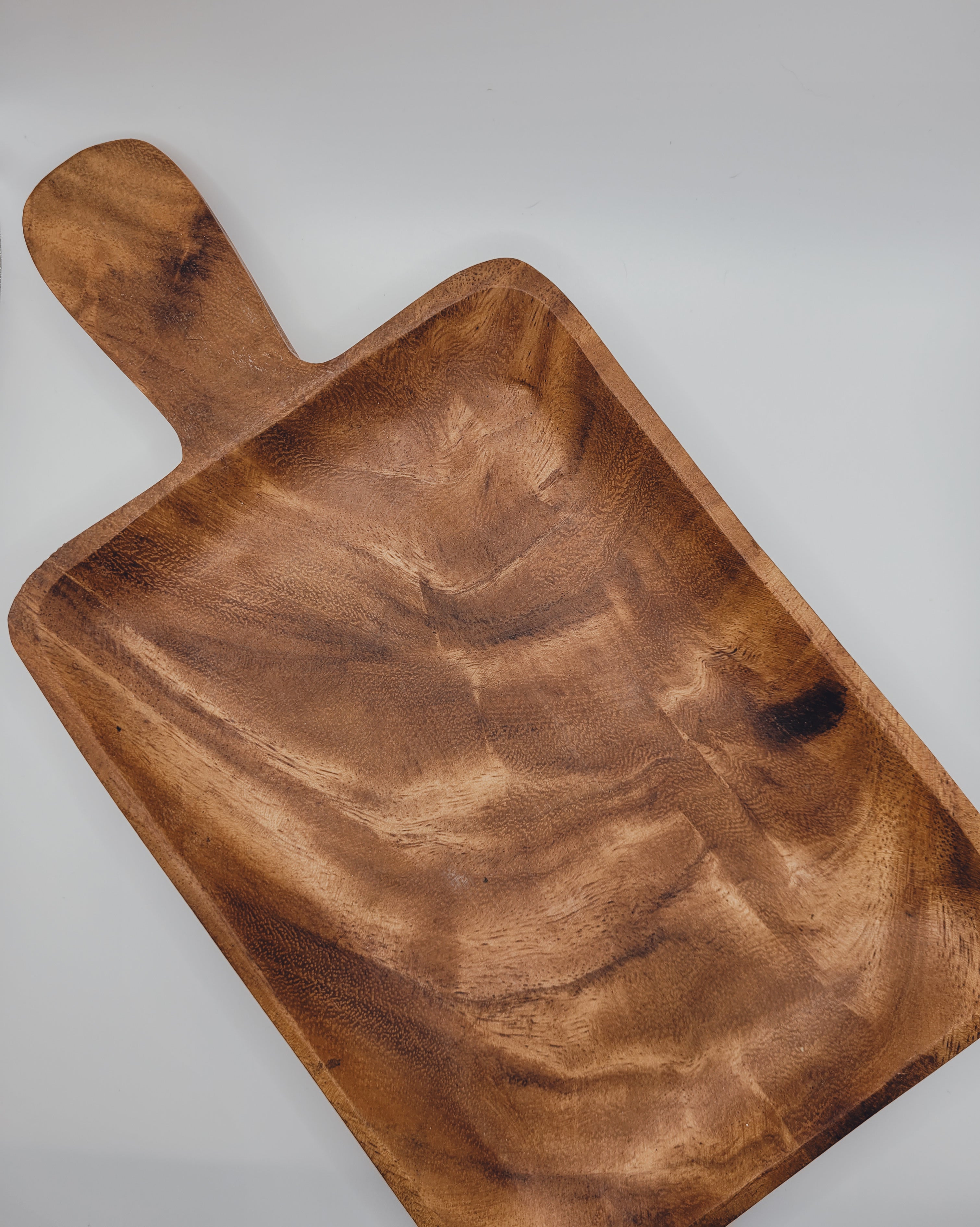 small acacia wooden platter