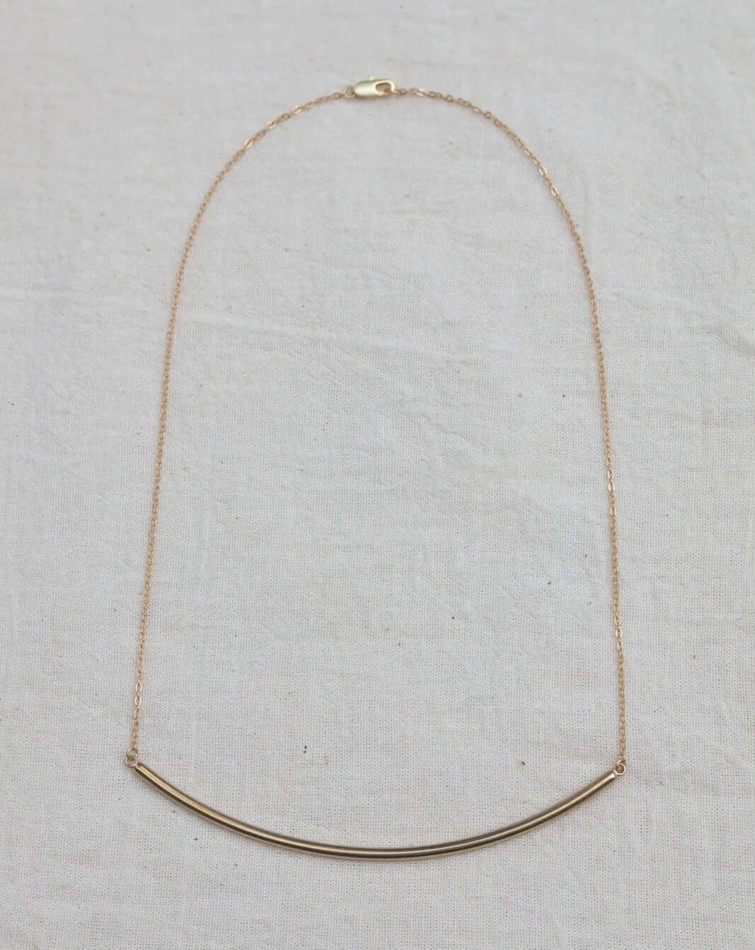 Sitima Brass Necklace on white background