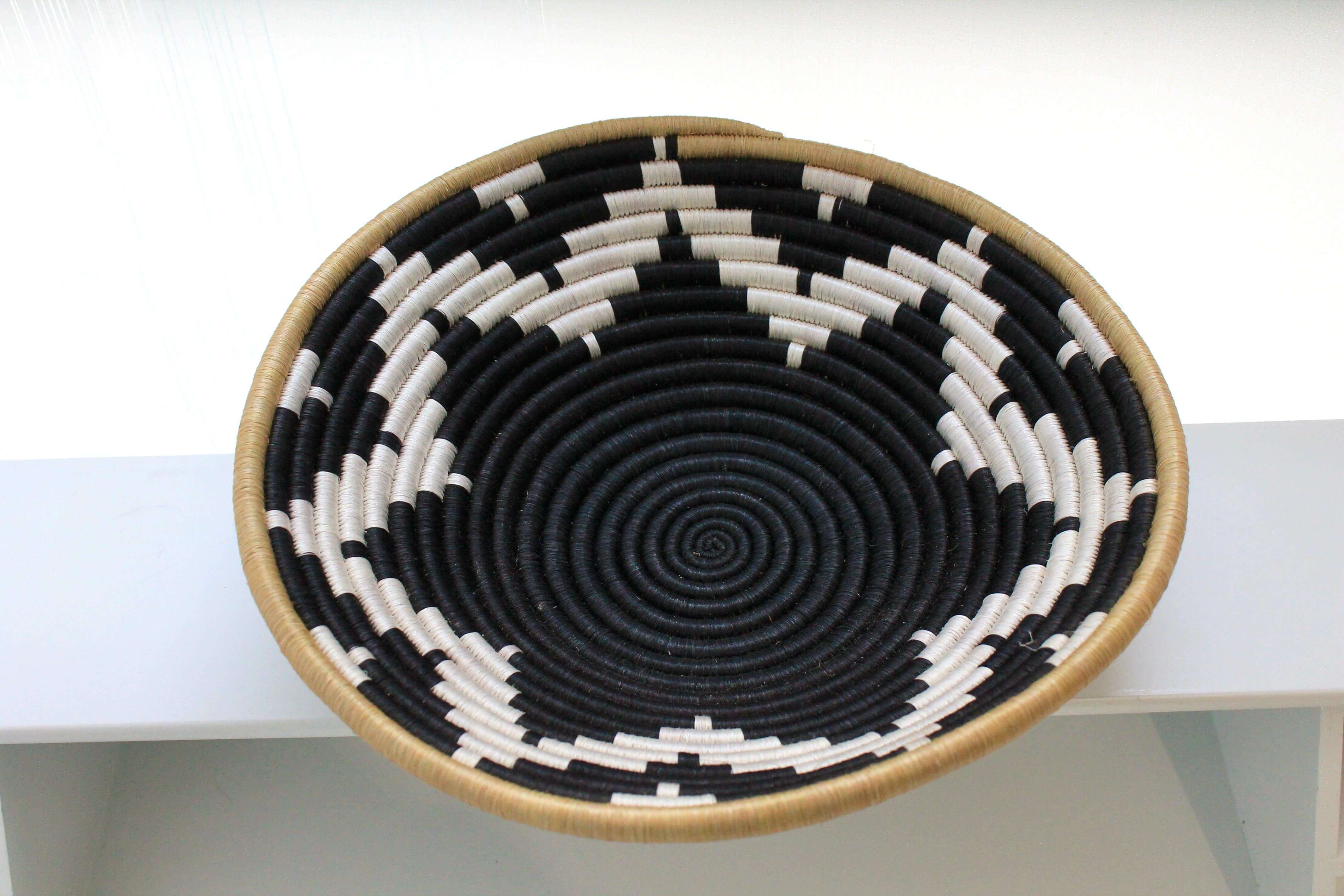 Ethically made African woven bowl